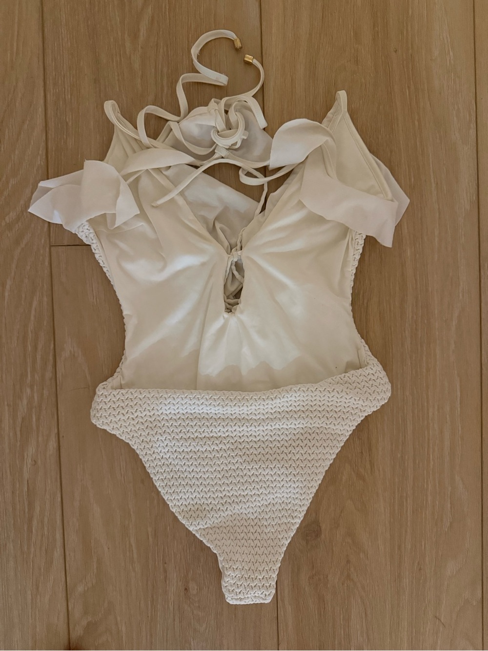 Planet Blue- Ruffle One-Piece Swimsuit - Picture 4 of 5